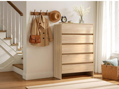 AMERLIFE 5/6/7 Drawer Dresser for Bedroom, Modern Chest of Storage Drawers with Rounded Corners, Cabinet Organizer for Closet, Apartment, Nursery/Best Gift Ideas/Christmas Gifts