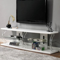 Ernst White/Clear 60  TV Stand