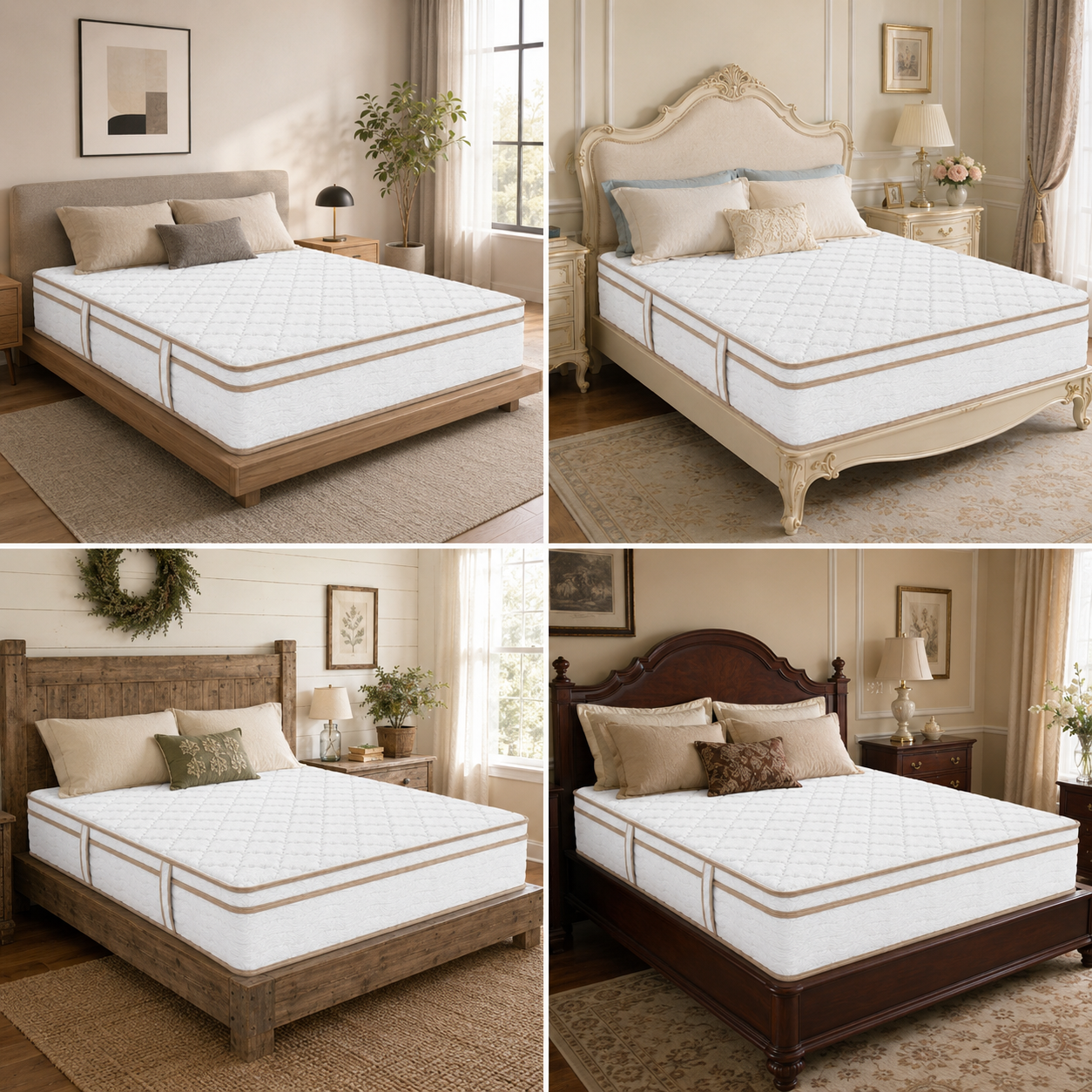 Furni 12 Inch Hybrid Mattress – Individually Wrapped Coils, Cooling Comfort, Multiple Sizes