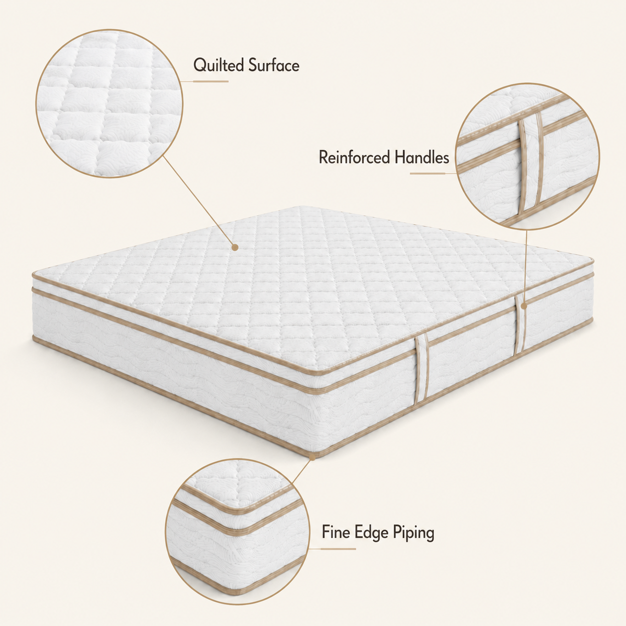 Furni 12 Inch Hybrid Mattress – Individually Wrapped Coils, Cooling Comfort, Multiple Sizes