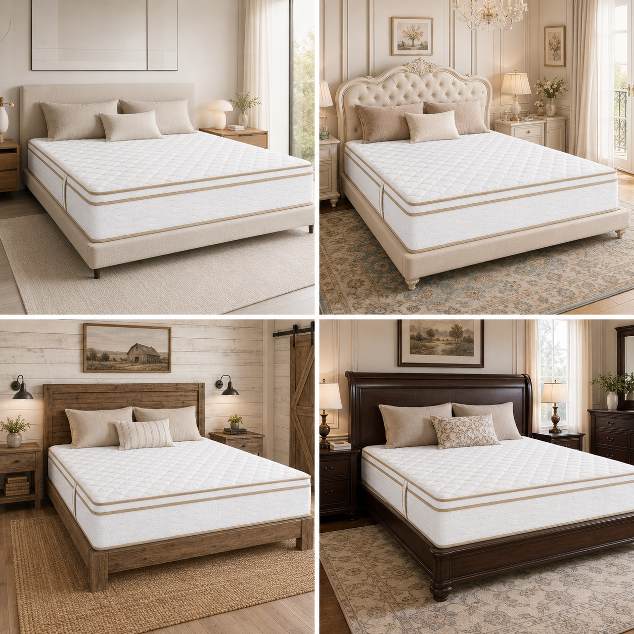 Furni 12 Inch Hybrid Mattress – Individually Wrapped Coils, Cooling Comfort, Multiple Sizes