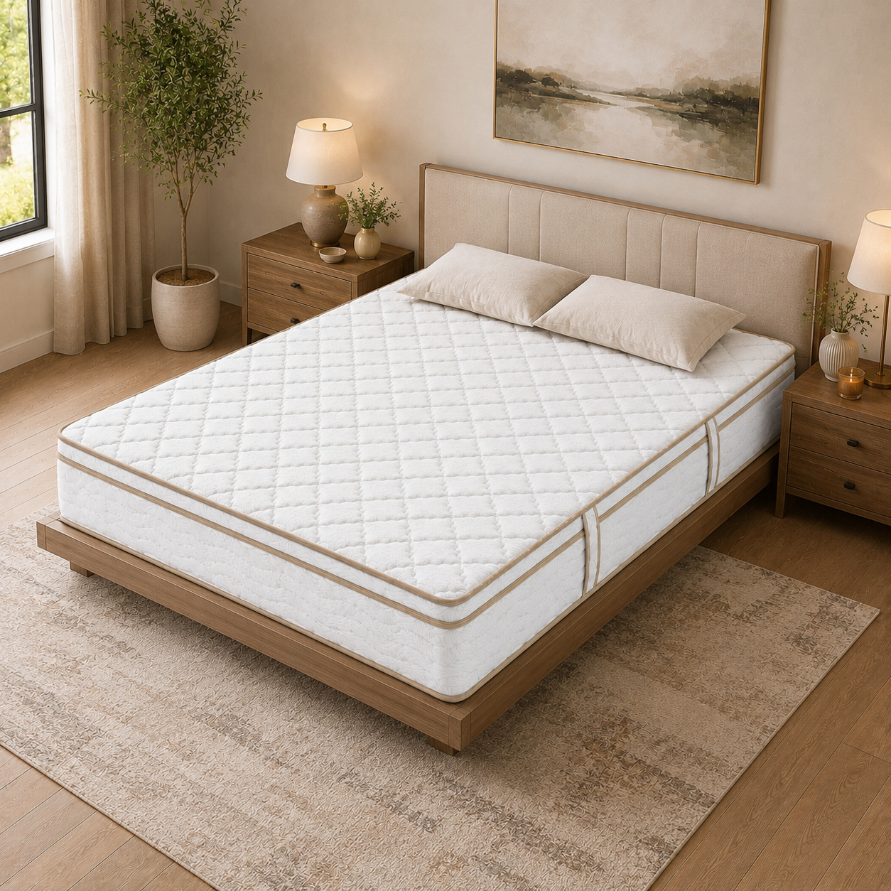 Furni 12 Inch Hybrid Mattress – Individually Wrapped Coils, Cooling Comfort, Multiple Sizes