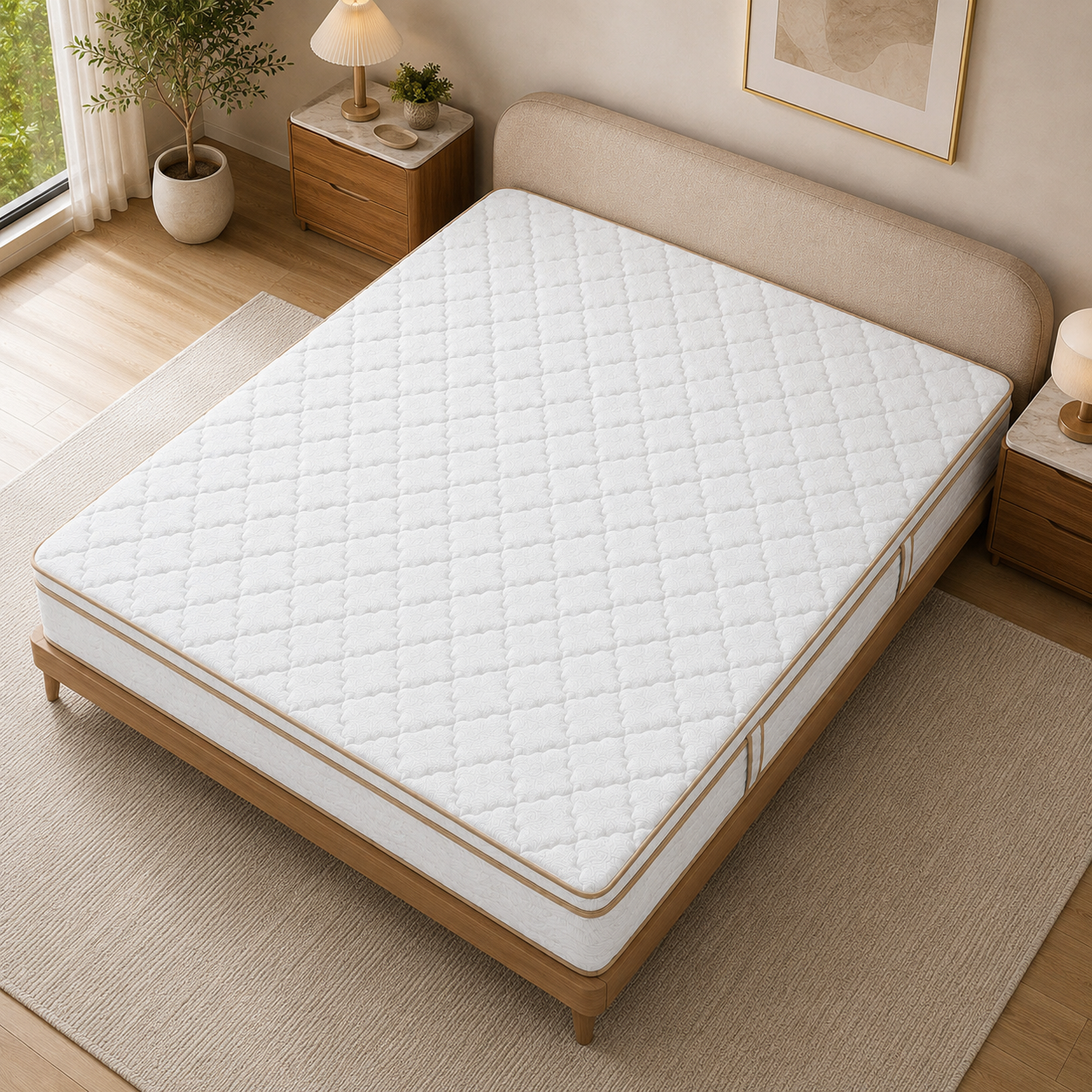Furni 12 Inch Hybrid Mattress – Individually Wrapped Coils, Cooling Comfort, Multiple Sizes