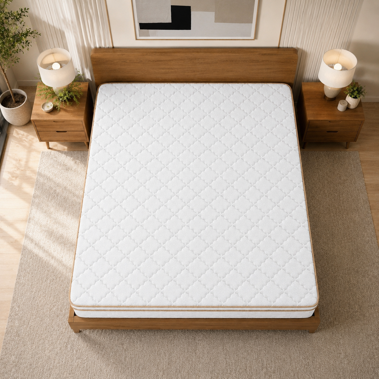 Furni 12 Inch Hybrid Mattress – Individually Wrapped Coils, Cooling Comfort, Multiple Sizes