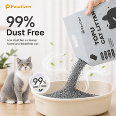 Pawtizen Natural Tofu Cat Litter 5.5LB(2.5KG) | Carbon Charcoal