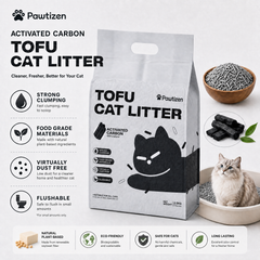 Pawtizen Natural Tofu Cat Litter 5.5LB(2.5KG) | Carbon Charcoal
