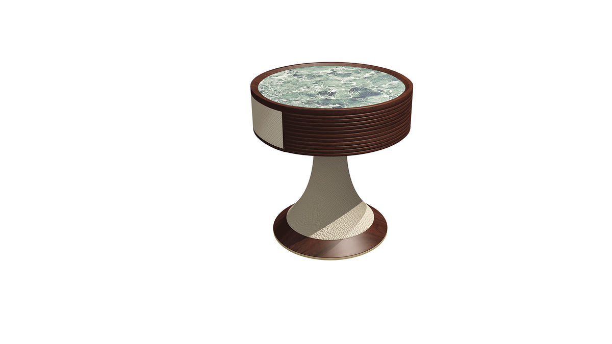 Bedside Table — Jaya Green Luxury Stone Top
