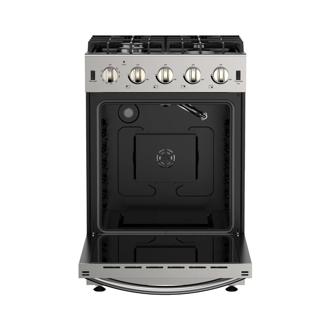 Idaho 24 inch  Silver Full Gas Range
