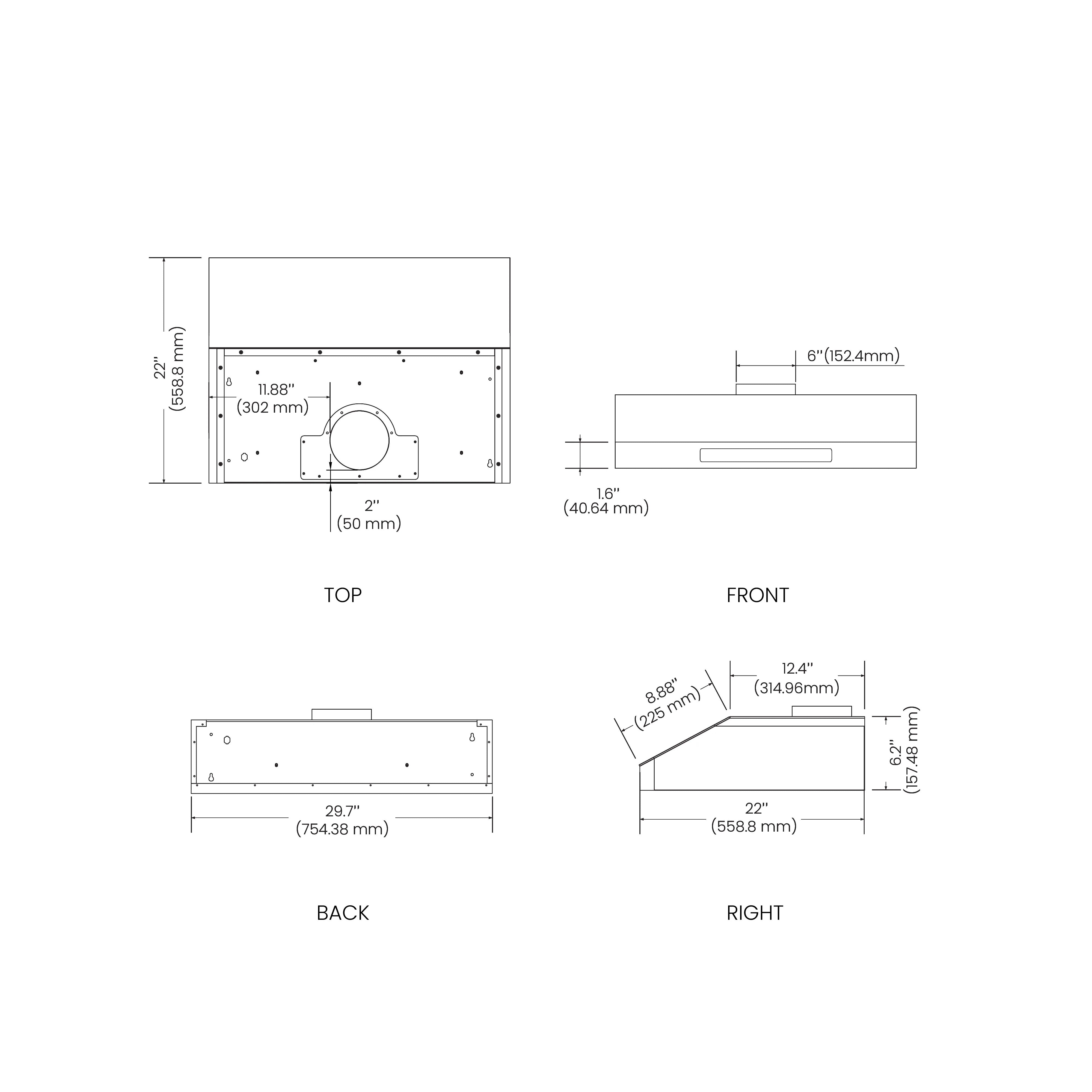 Arlington 30 inch | Silver | 850 CFM Under-Cabinet Range Hood