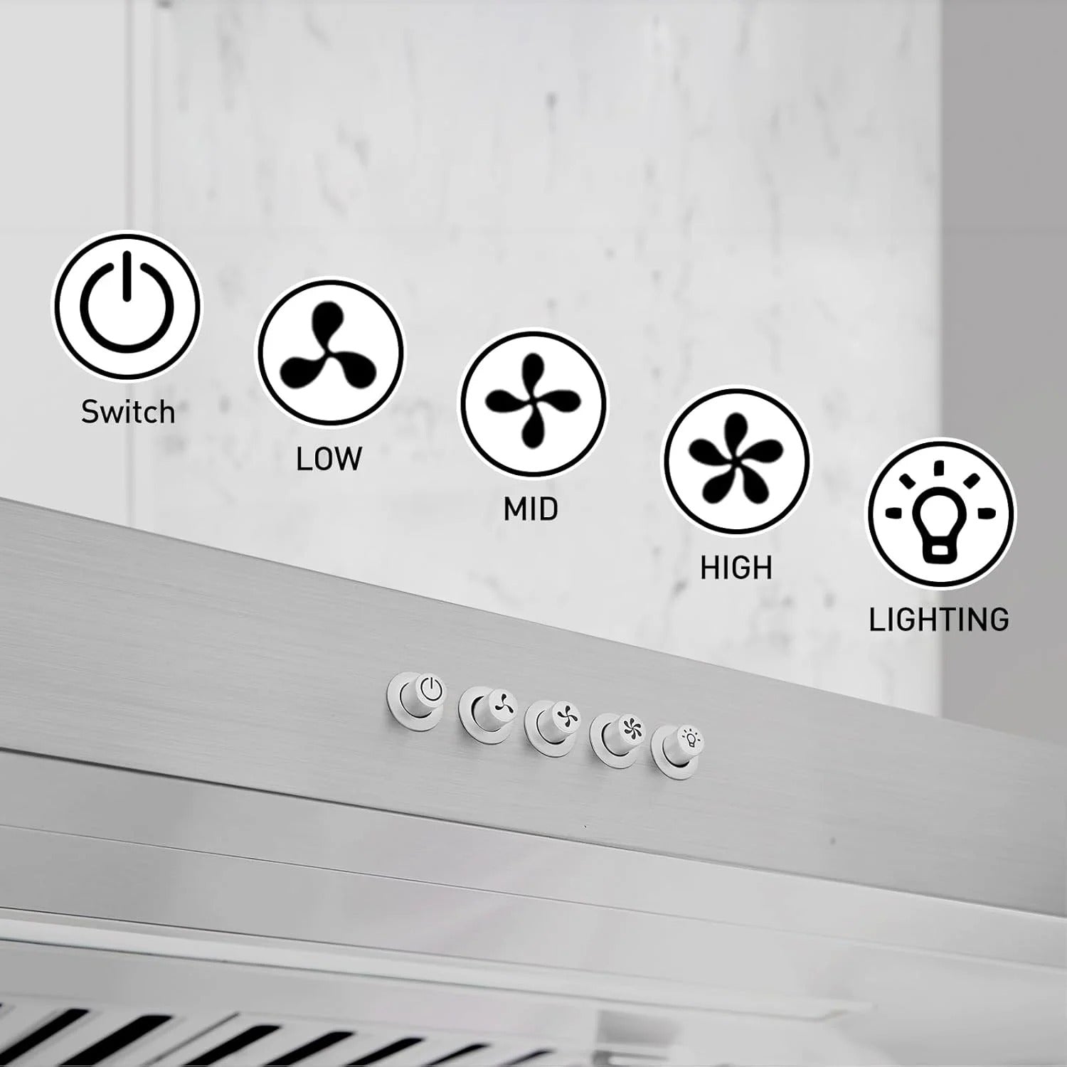 Chicago 24 inch  | Silver | 750 CFM Under-Cabinet Range Hood