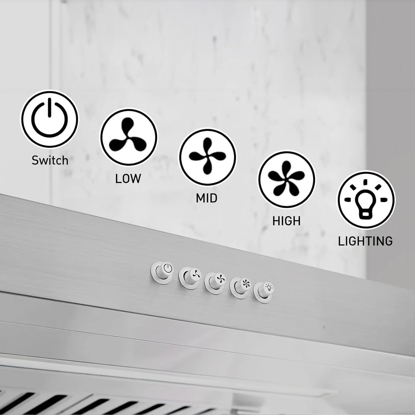 Charlotte 30 inch | Silver | 500 CFM Under-Cabinet Range Hood
