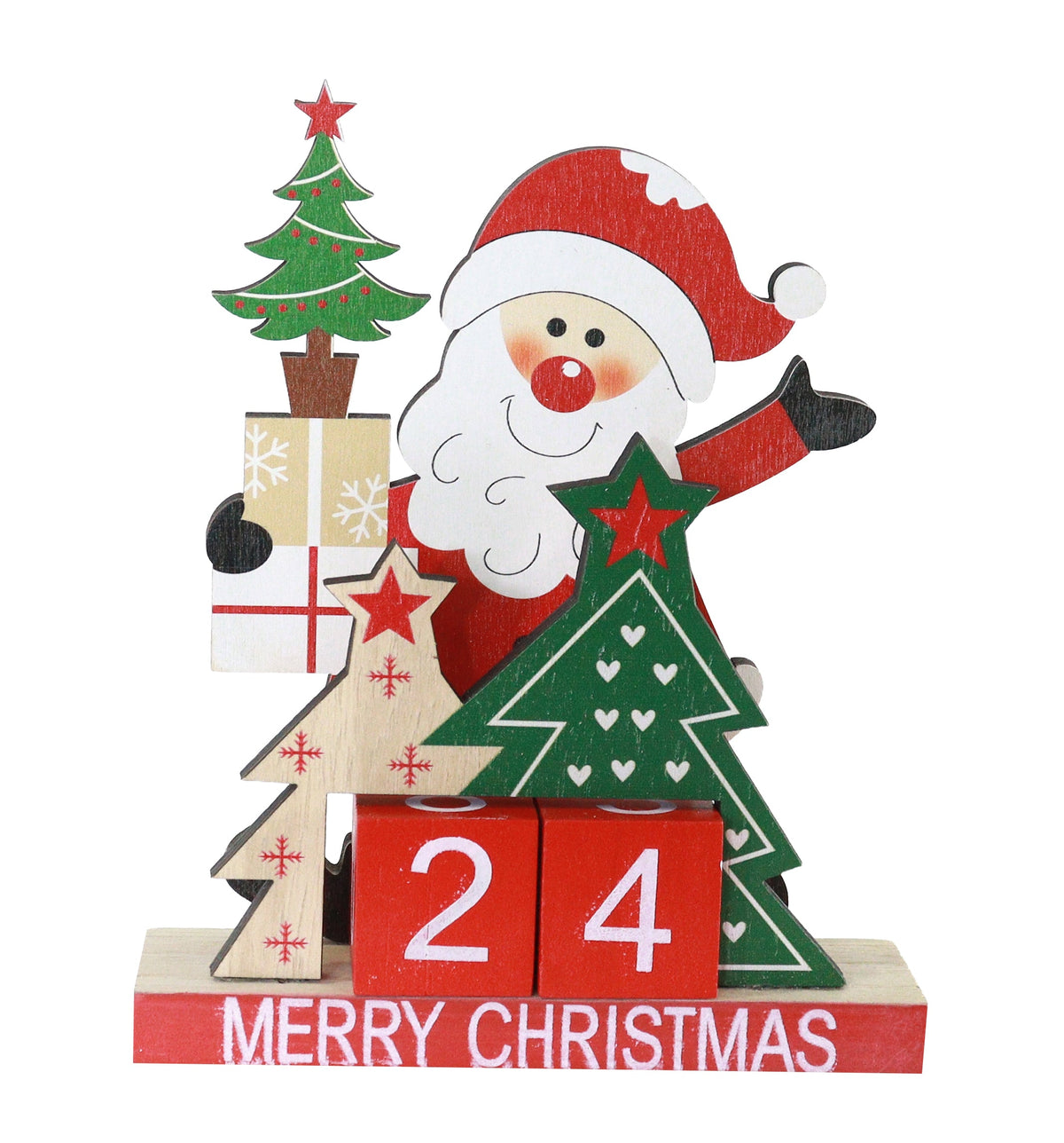 Santa Count Down Deco Asst