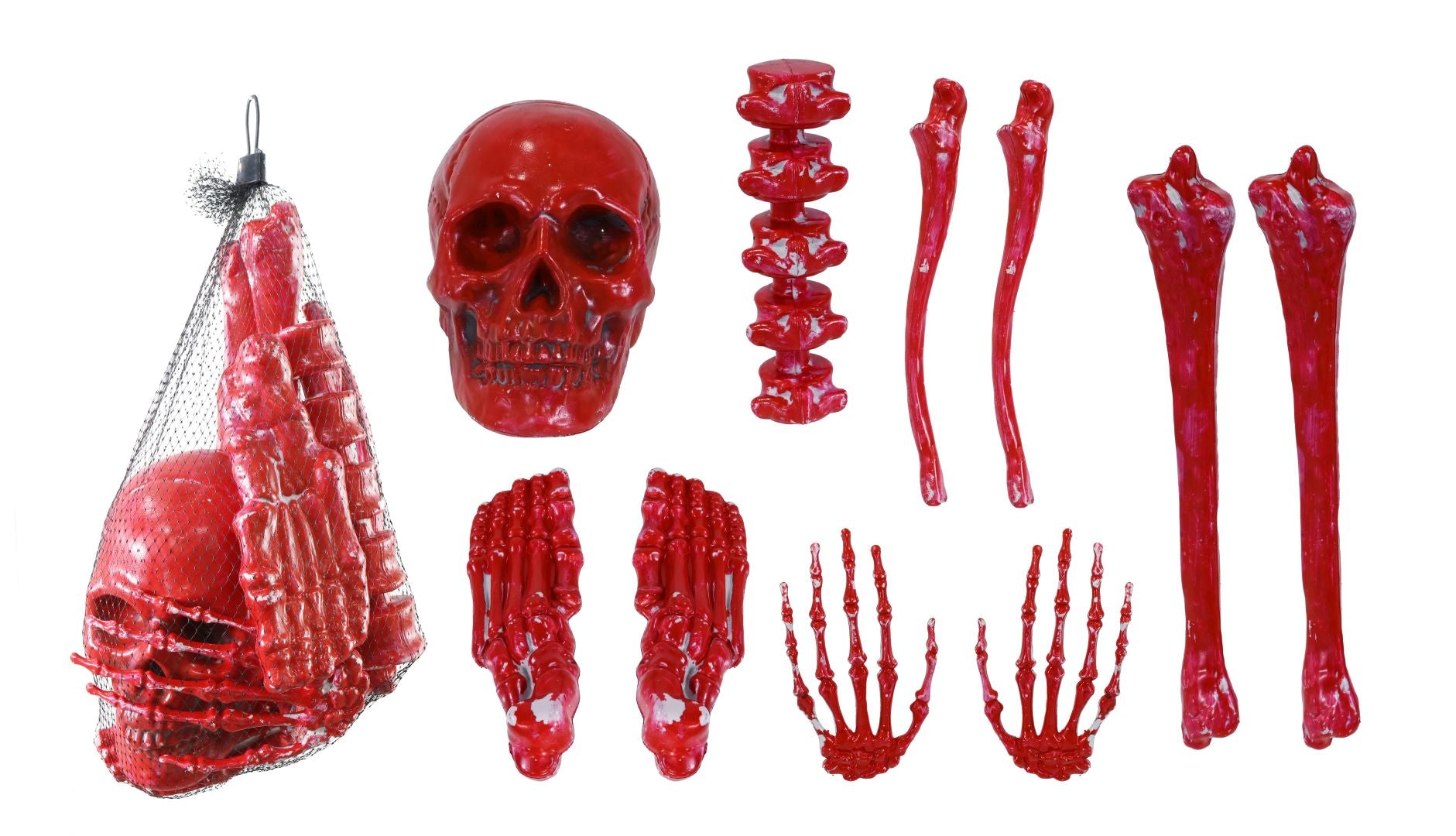 Halloween Bag of Bloody Bones Decoration 10-Piece Set