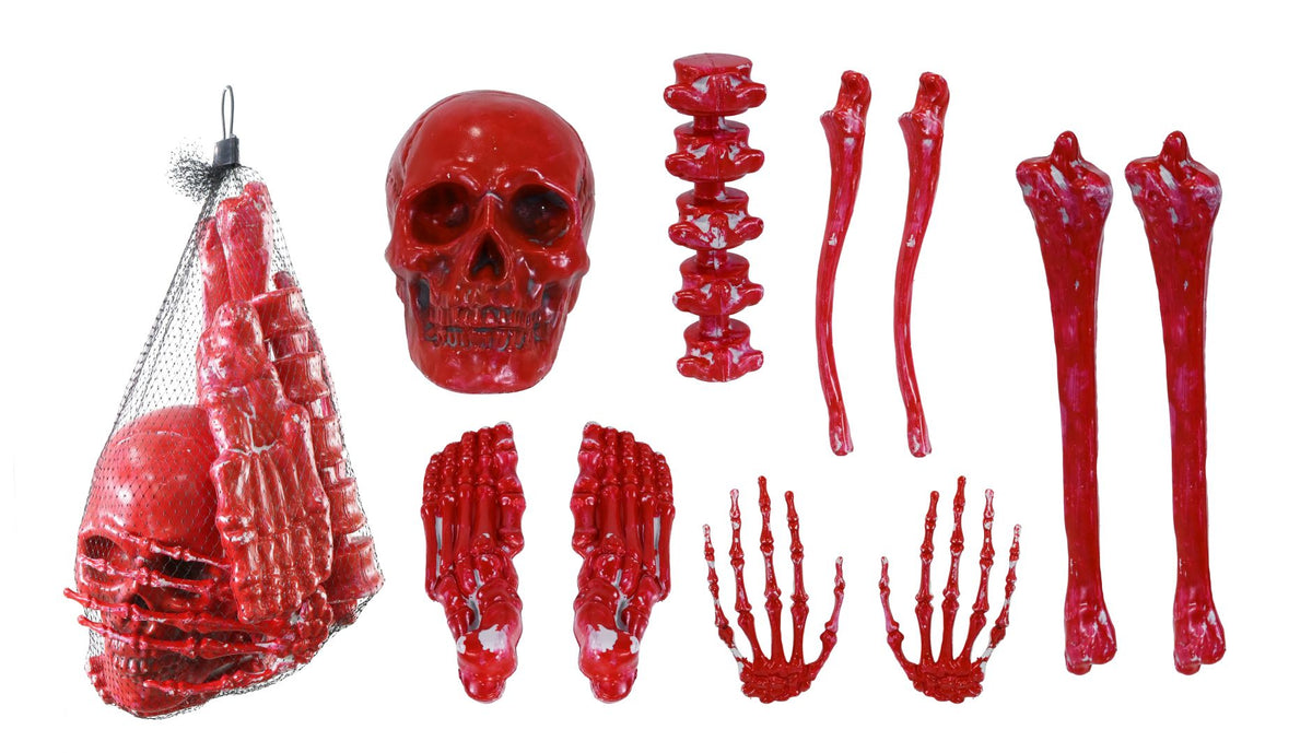 Halloween Bag of Bloody Bones Decoration 10-Piece Set