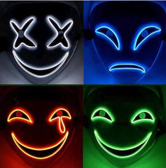 Halloween Light Up Stitched Mask with 3 Flash Modes – 4 Designs
