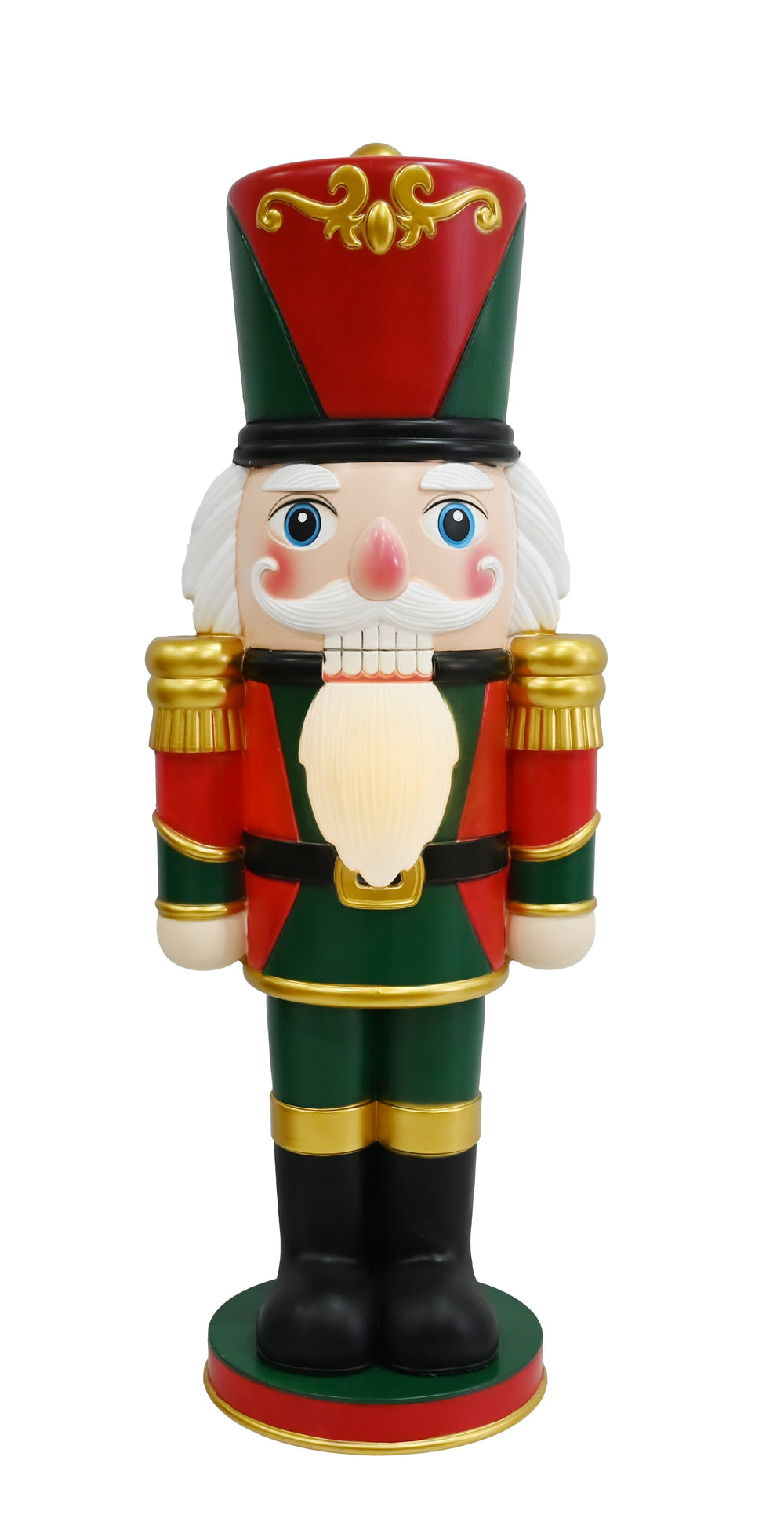 LED Timer Large Blow Mold Nutcracker B/Op