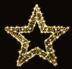 600 Micro LED Warm White Star 50cm