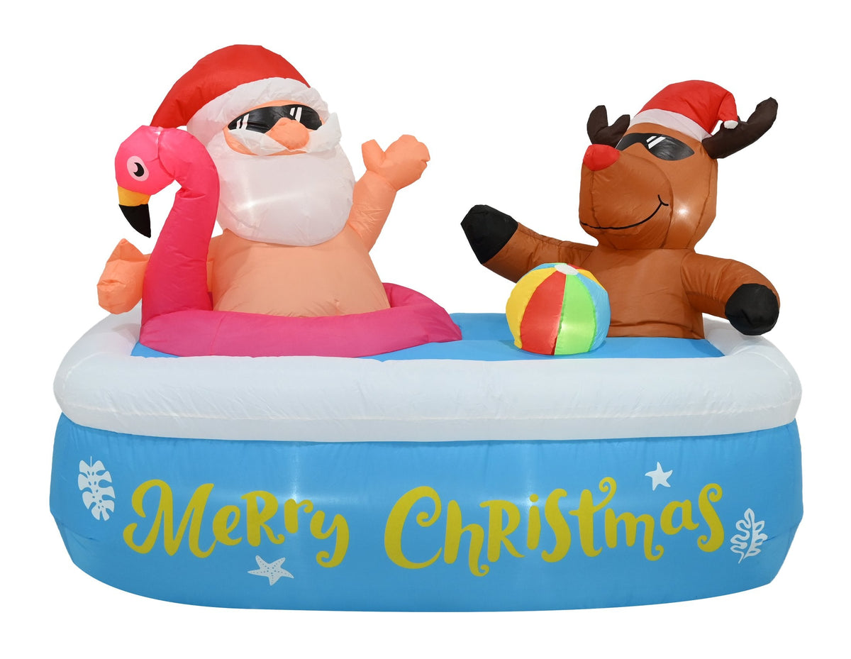 Airpower Christmas Swimming Pool Scene 180cm