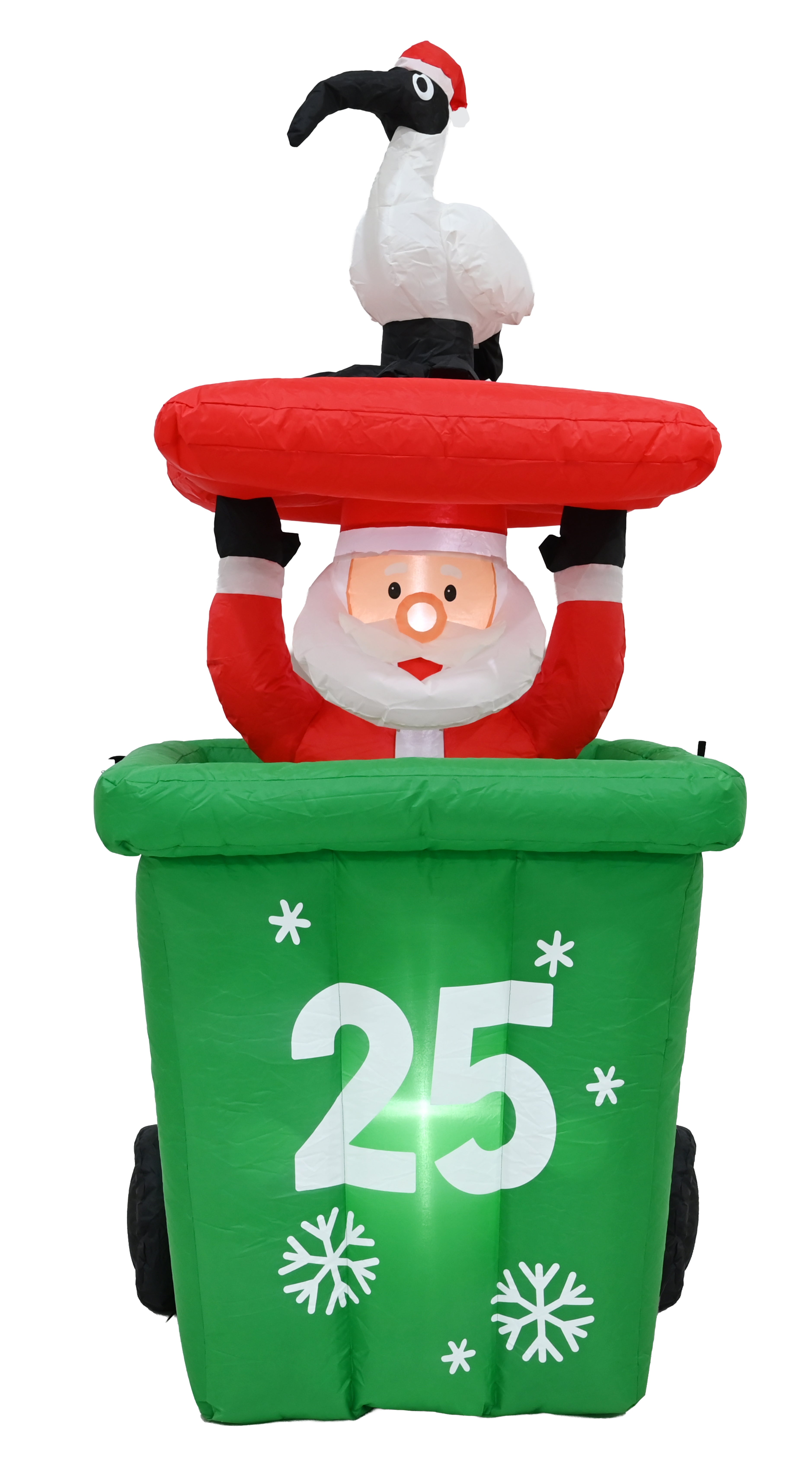 Airpower Santa Pop Up Wheelie Bin w/Bin Chicken