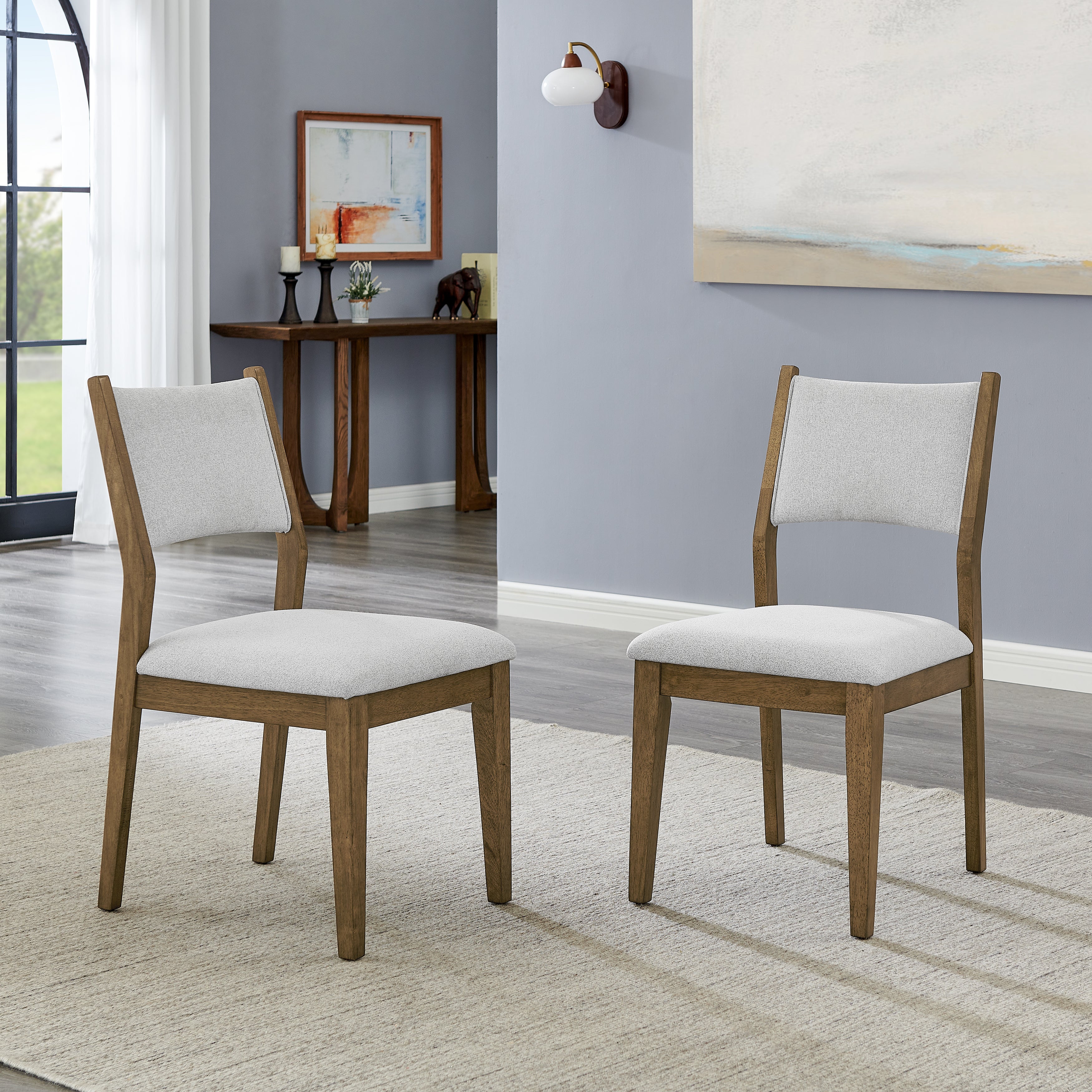 Avery 5-Piece Dining Set, Tripod-Cross Dining Table with 4 Stylish Chairs