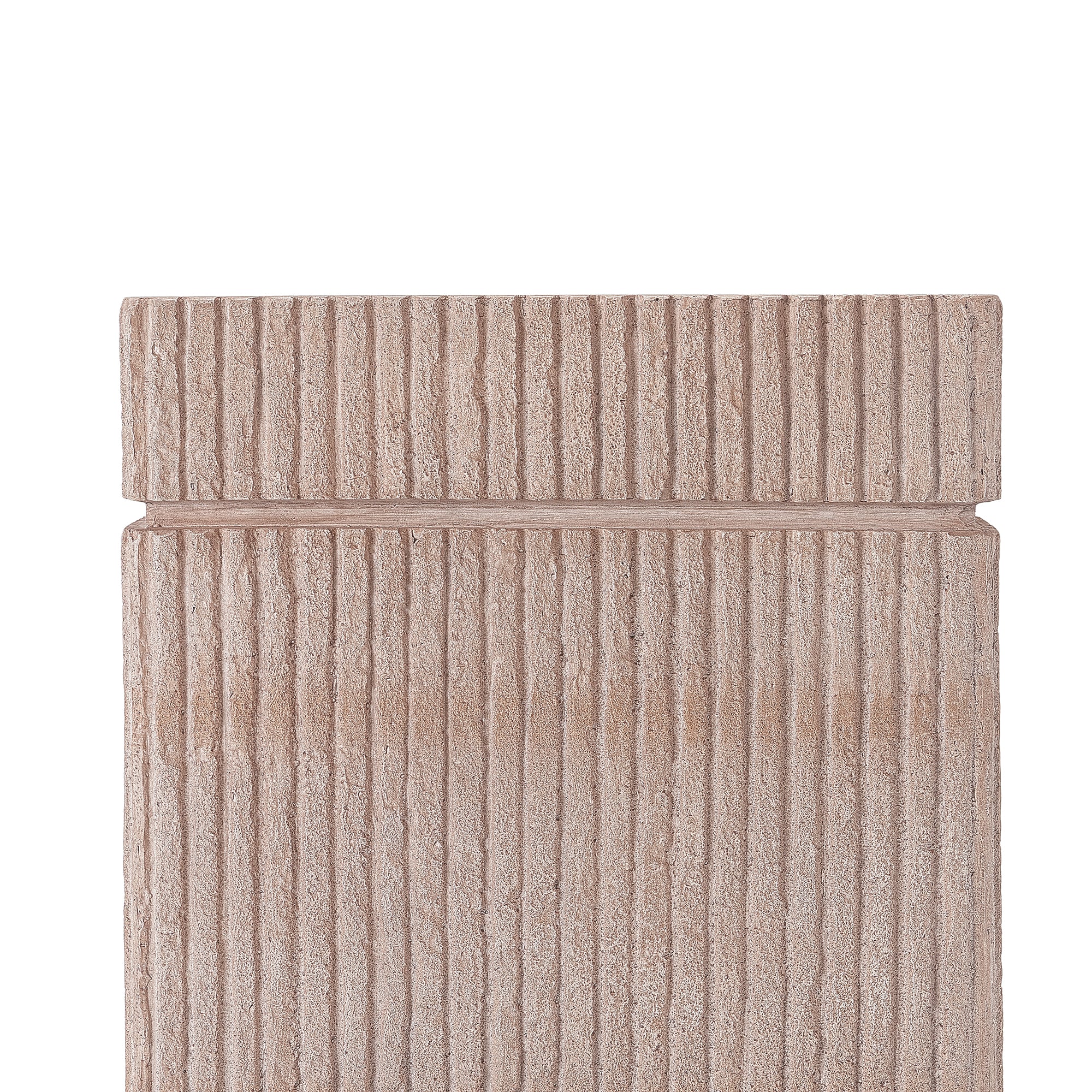 16.15x20 inch MGO Tank Holder/Side Table, Natural Travertine