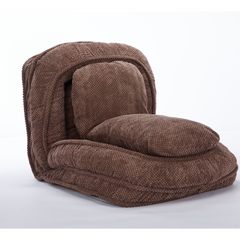 [VIDEO provided] Human Dog Bed ,Lazy Sofa Couch ,5 Adjustable Position,sit,sleep,fold,suit to put in bedroom, living room ,Space Saving Design,Brown