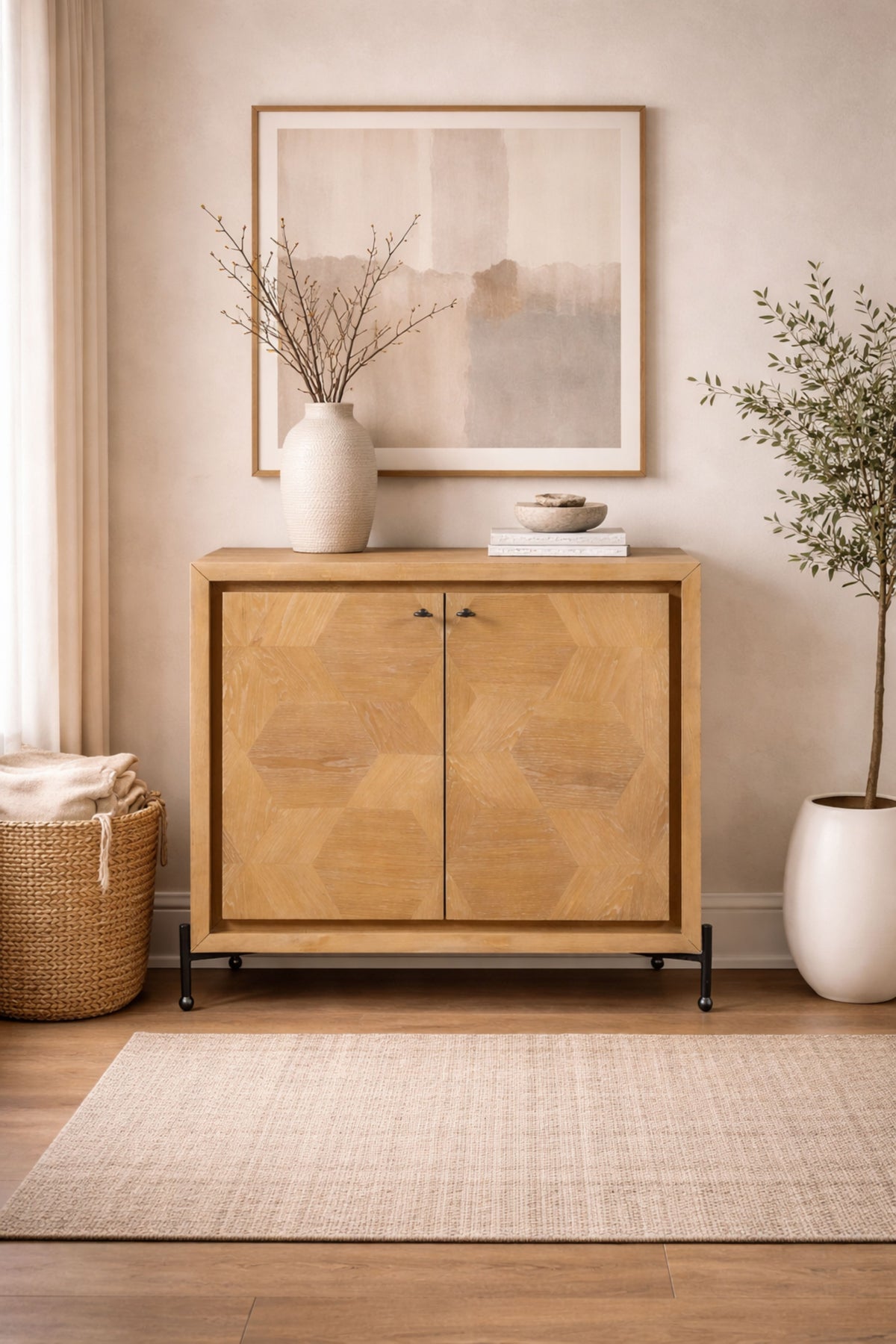 Hickory Accent Door Chest - Cashew