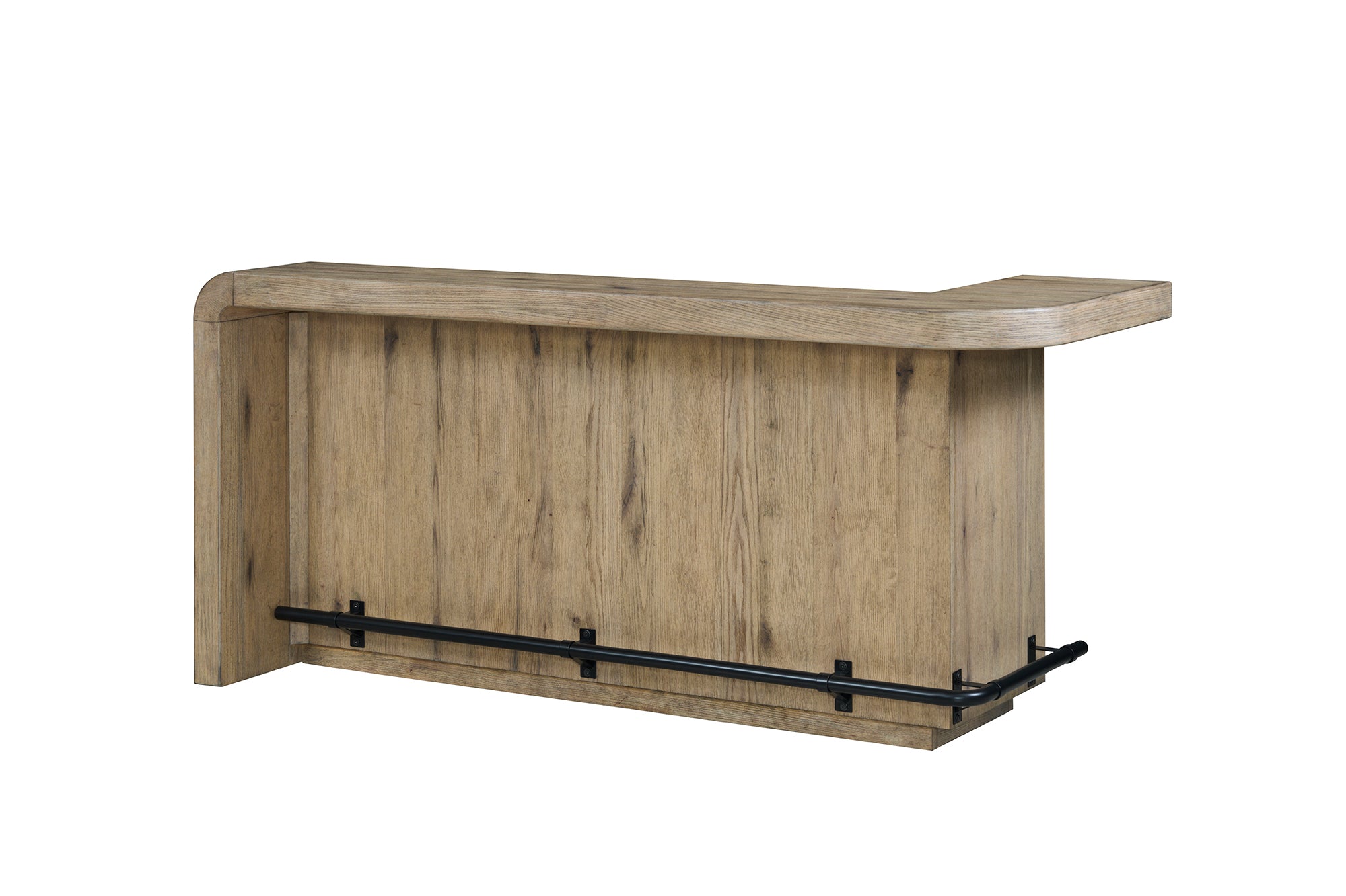 English Knotty Oak Counter Height Bar