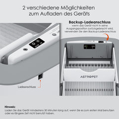 Smart Self-Cleaning Cat Litter Box (Wide Opening, Tuya App, Cream White)