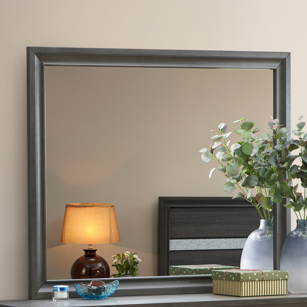 Madrid G02305-M Mirror , Gray