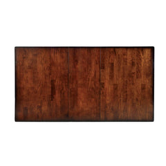 DICKINSON I Dark Cherry Dining Table w/ 18  Leaf