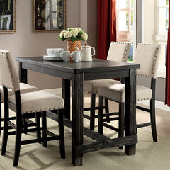 Sania III Antique Black 60  Counter Ht. Table