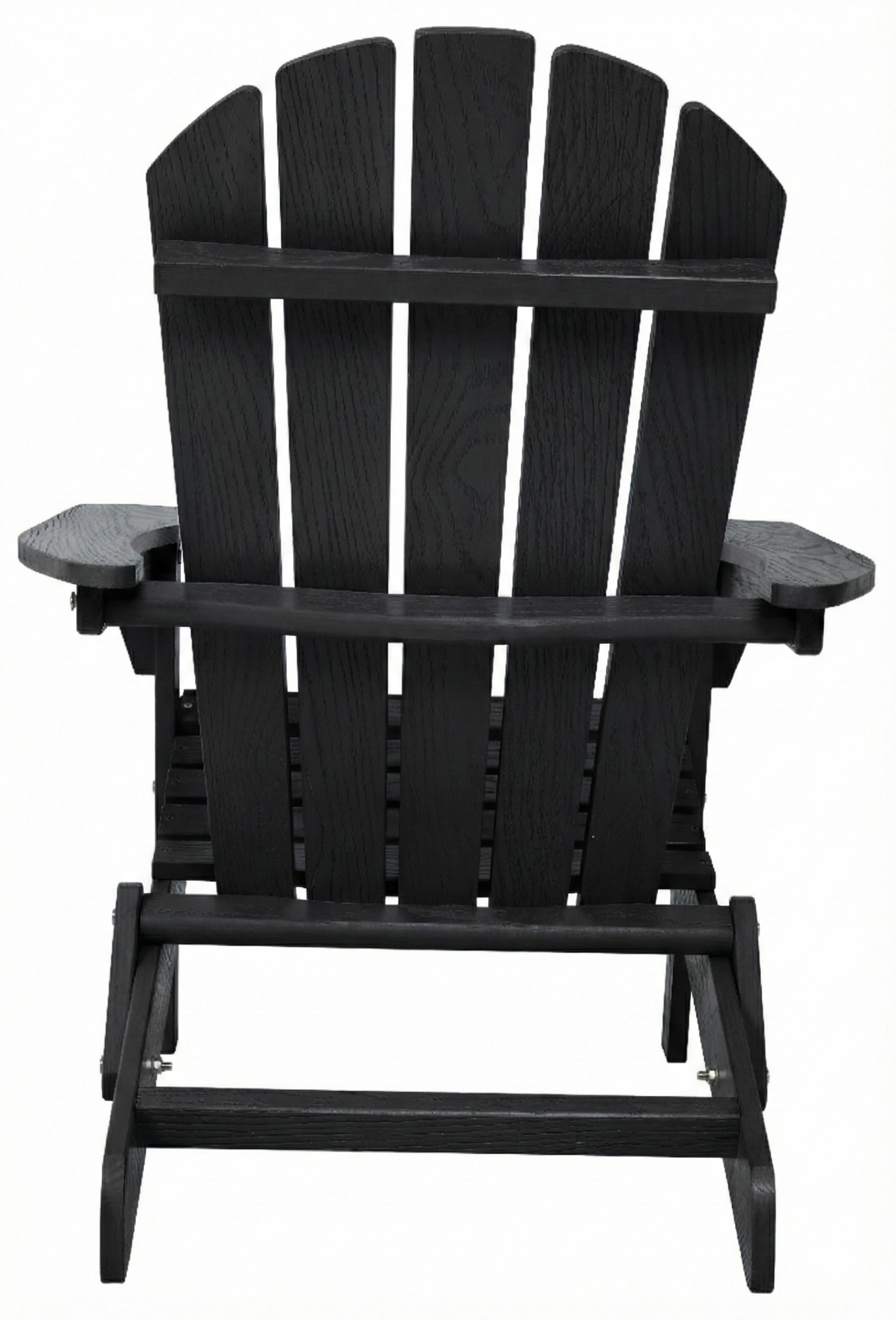 Wood Lounge Patio Chair for Garden Outdoor Wooden Folding Embossed Adirondack Chair Solid Cedar Wood Lounge Patio Chair with Wood Grain