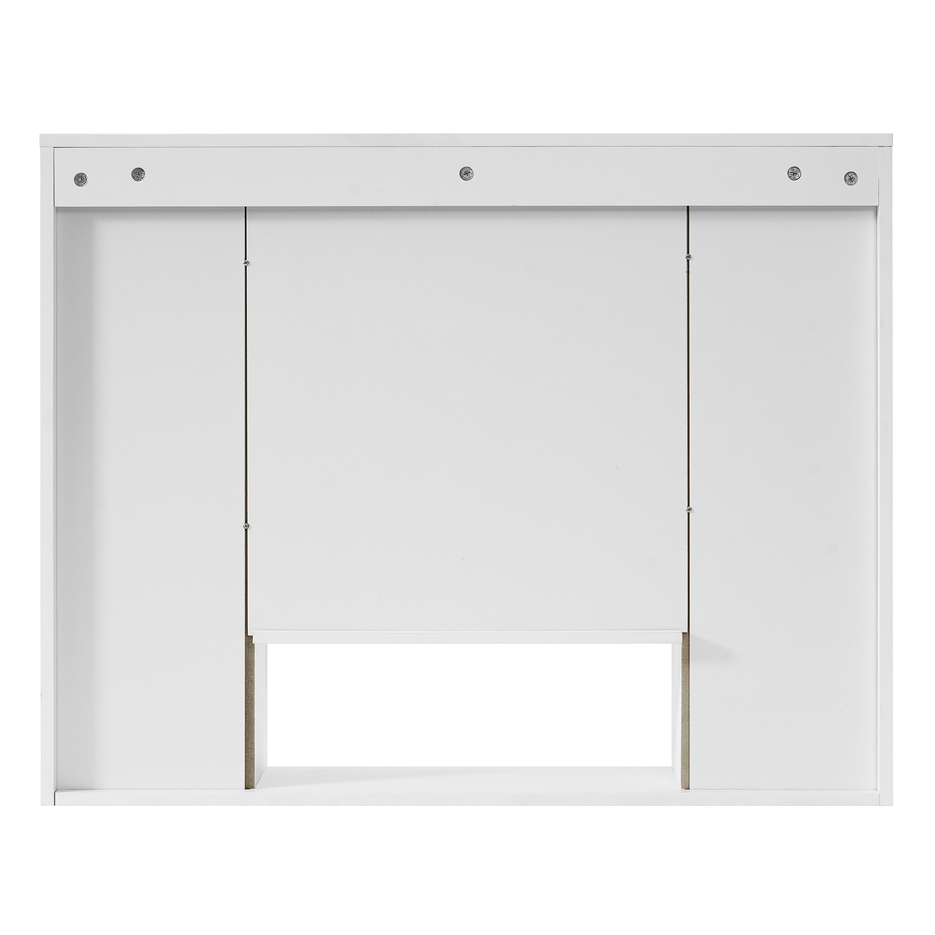 Modern Bathroom Cabinet with 5 Adjustable Shelves, Wall-Mounted Medicine Cabinet for Bathroom, Soft-Closing Hinges, Open Shelving Design