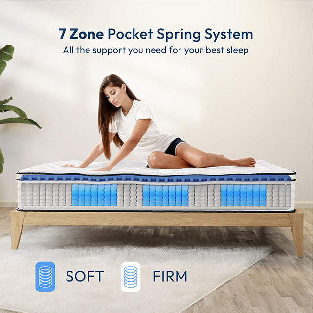 Salvia 12"Hybrid Pocket Coil Mattress