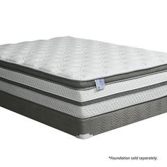SIDDALEE White/Gray 16" Euro Pillow Top Mattress