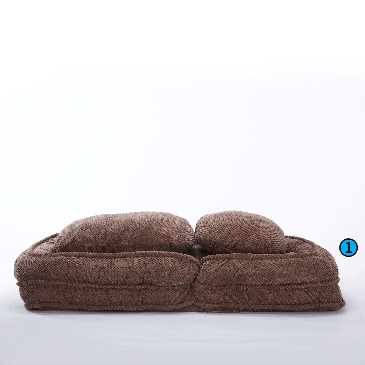 [VIDEO provided] Human Dog Bed ,Lazy Sofa Couch ,5 Adjustable Position,sit,sleep,fold,suit to put in bedroom, living room ,Space Saving Design,Brown