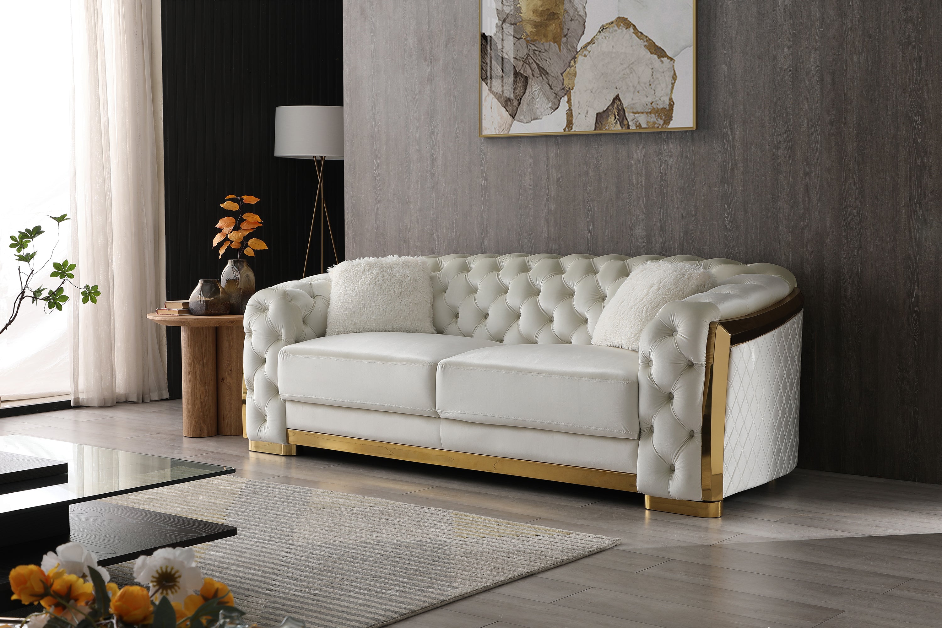 Lexi G0597A-S Sofa , IVORY