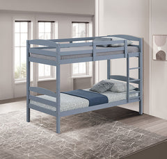 Finsbury Twin Twin Bunk Bed Espresso, Grey & White