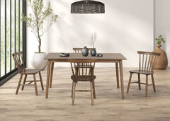 Beale Dining Table Walnut & Black