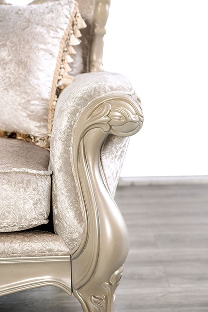 Acapulco White & Espresso Loveseat