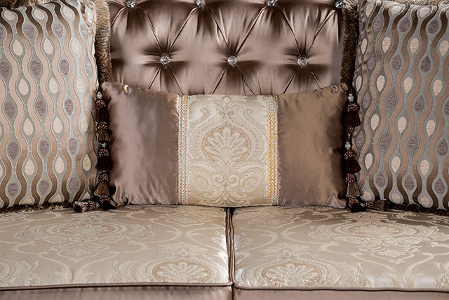 Albacete Loveseat Campage & Walnut