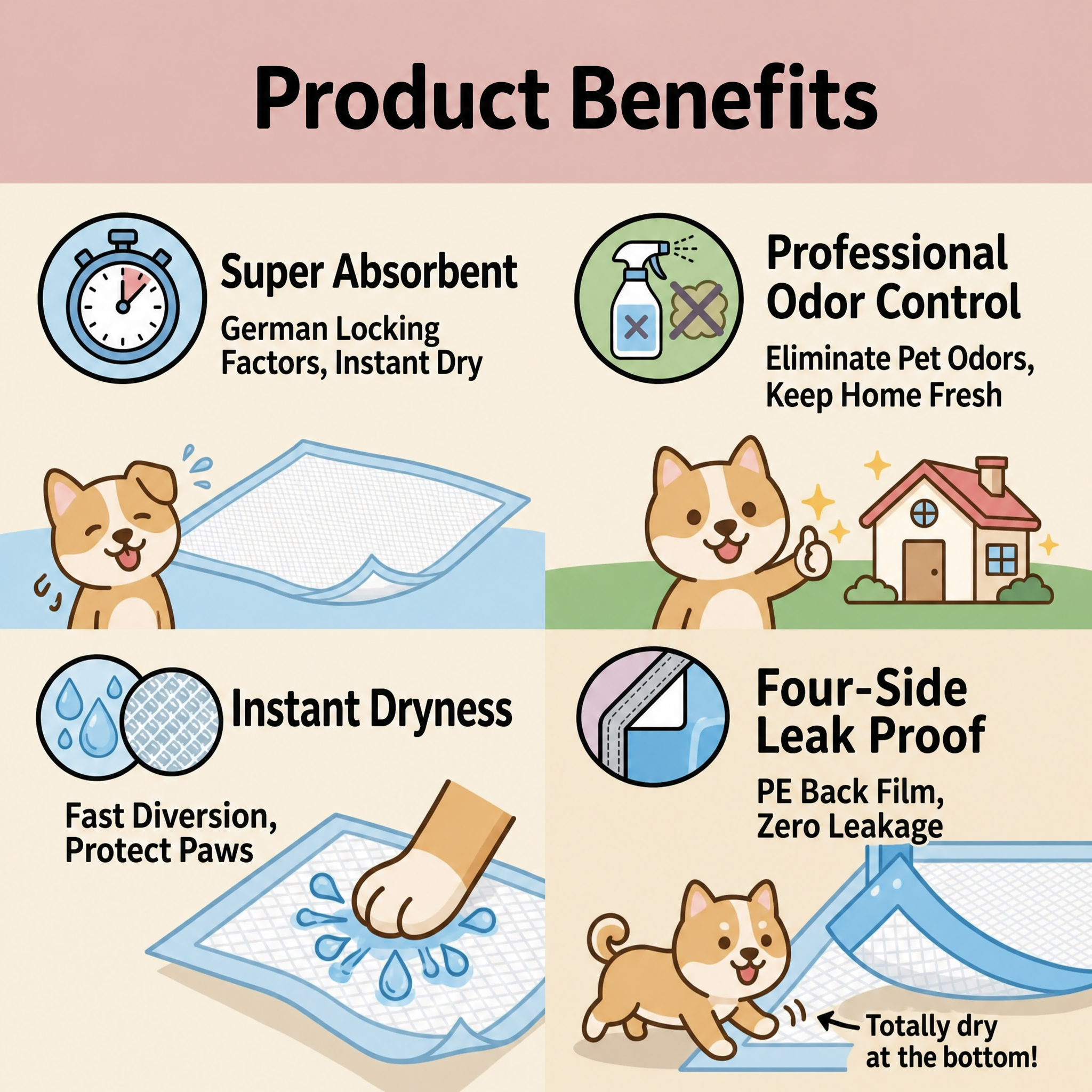 GuluPet - Premium Thickened Pet Training Pads 7 Layers