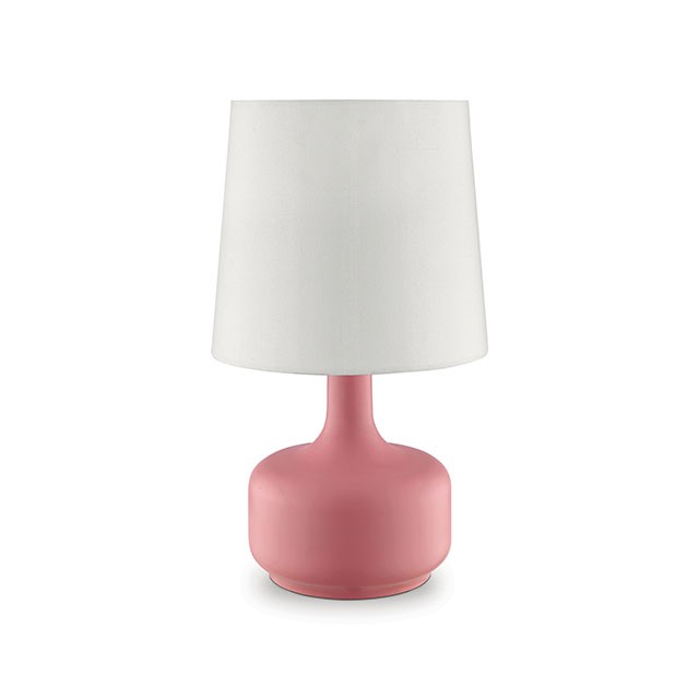 Farah Pink 17"H Matte Pink Table Lamp