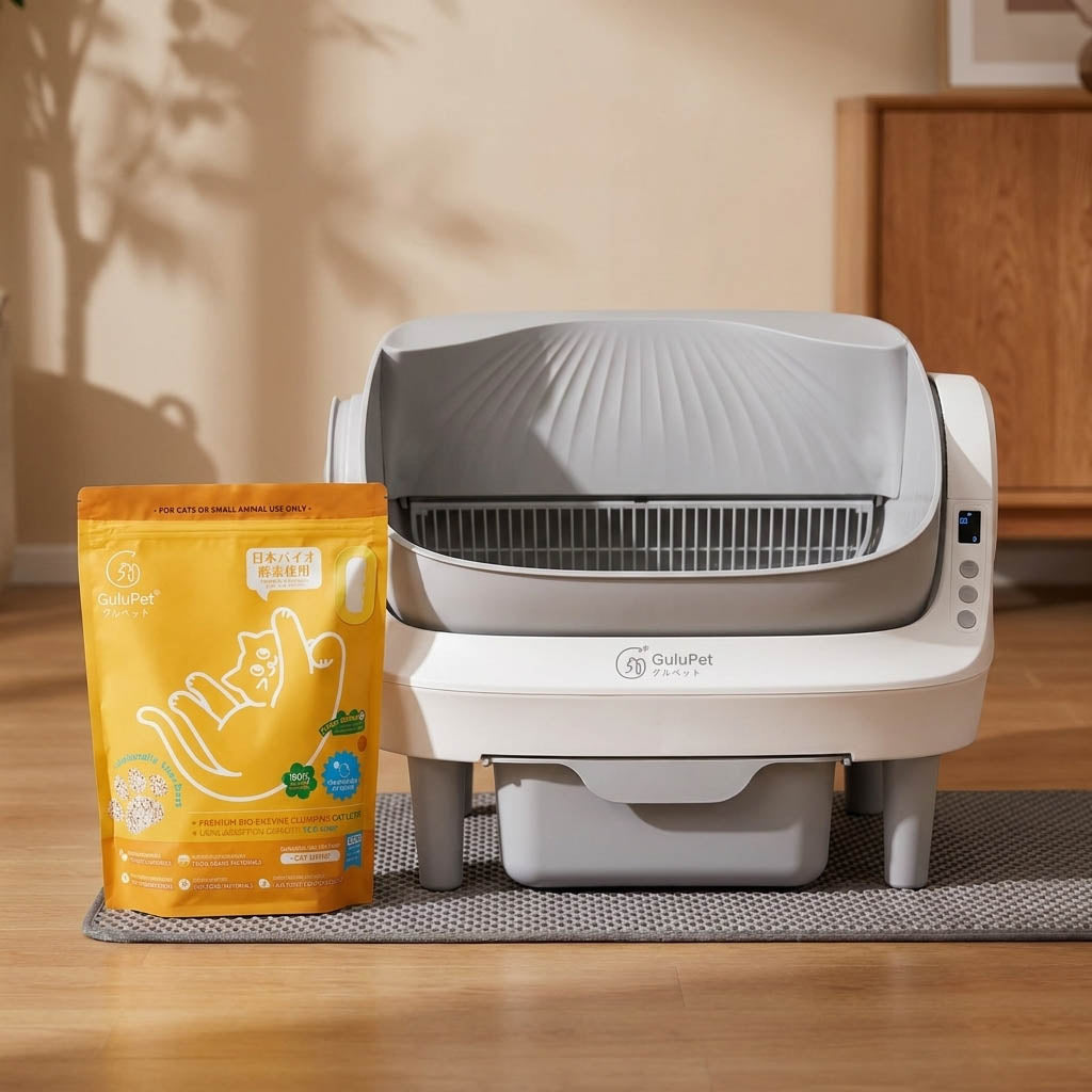 GuluPet Enzyme Tofu Premium Cat Litter | Food-Grade, Dust-Free, Odor Control & Flushable