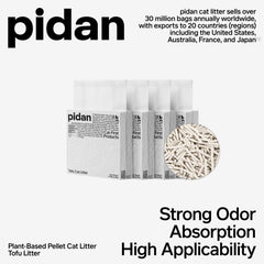 Pidan Signature Tofu Blend Cat Litter - 2.4KG/6L-4bags ( TOFU+BENTONITE)