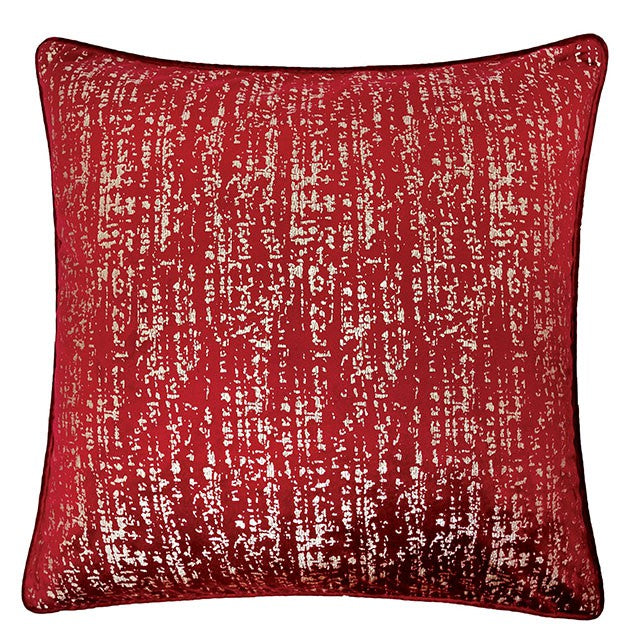 Belle Beige 20" X 20" Pillow, Beige, Multi, Purple, Red
